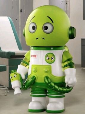 MEGA SPACE‎ MOLLY 100% x emoji  Series - All In Green